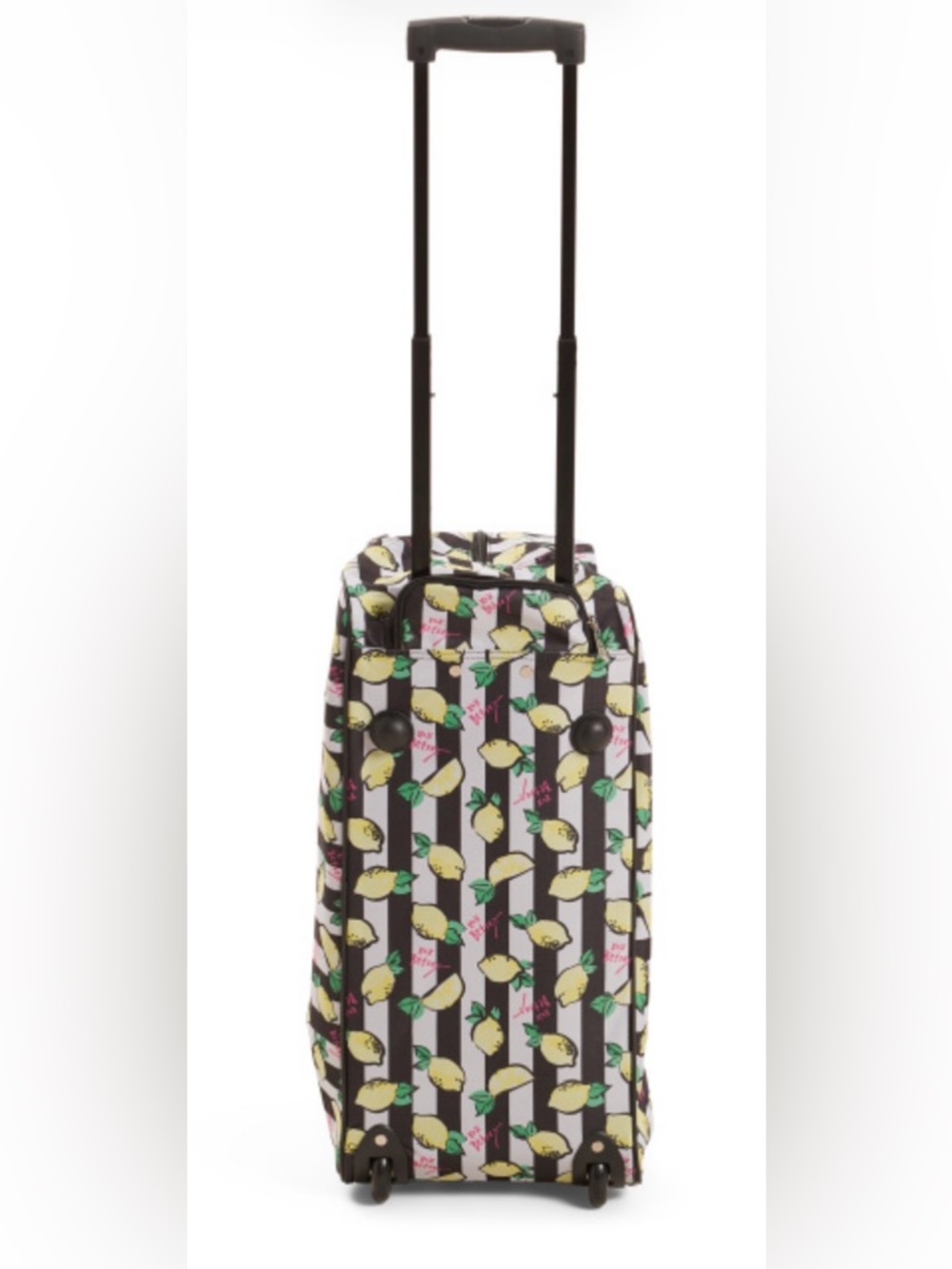 BETSEY JOHNSON 22” L Fresh Lemons Rolling Weekender Luggage Carry-on Bag NEW NWT - Picture 2 of 5